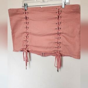 Dolls kill lace up skirt
